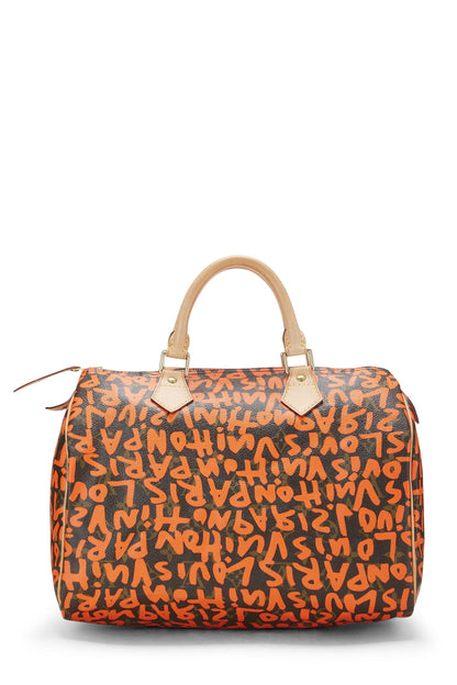 Louis Vuitton,  Stephen Sprouse x Louis Vuitton Orange Graffiti Speedy 30, Orange