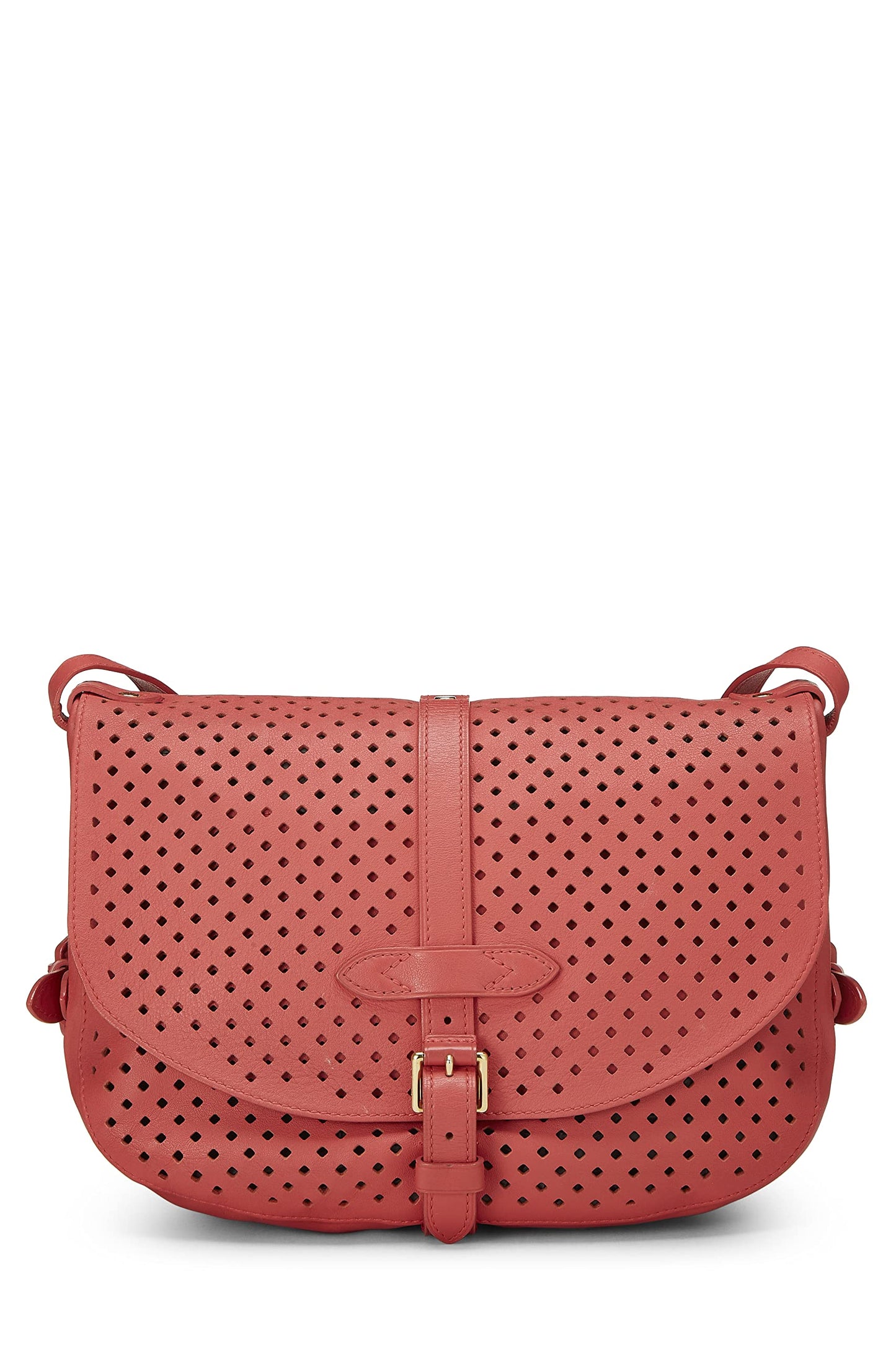 Louis Vuitton,  Pink Perforated Leather Saumur 30, Pink