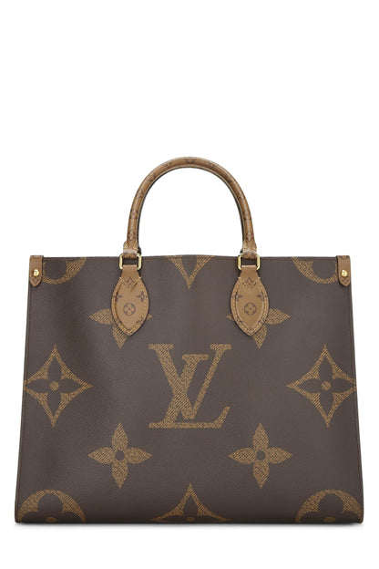 Louis Vuitton,  Monogram Reversed Giant On The Go MM, Brown