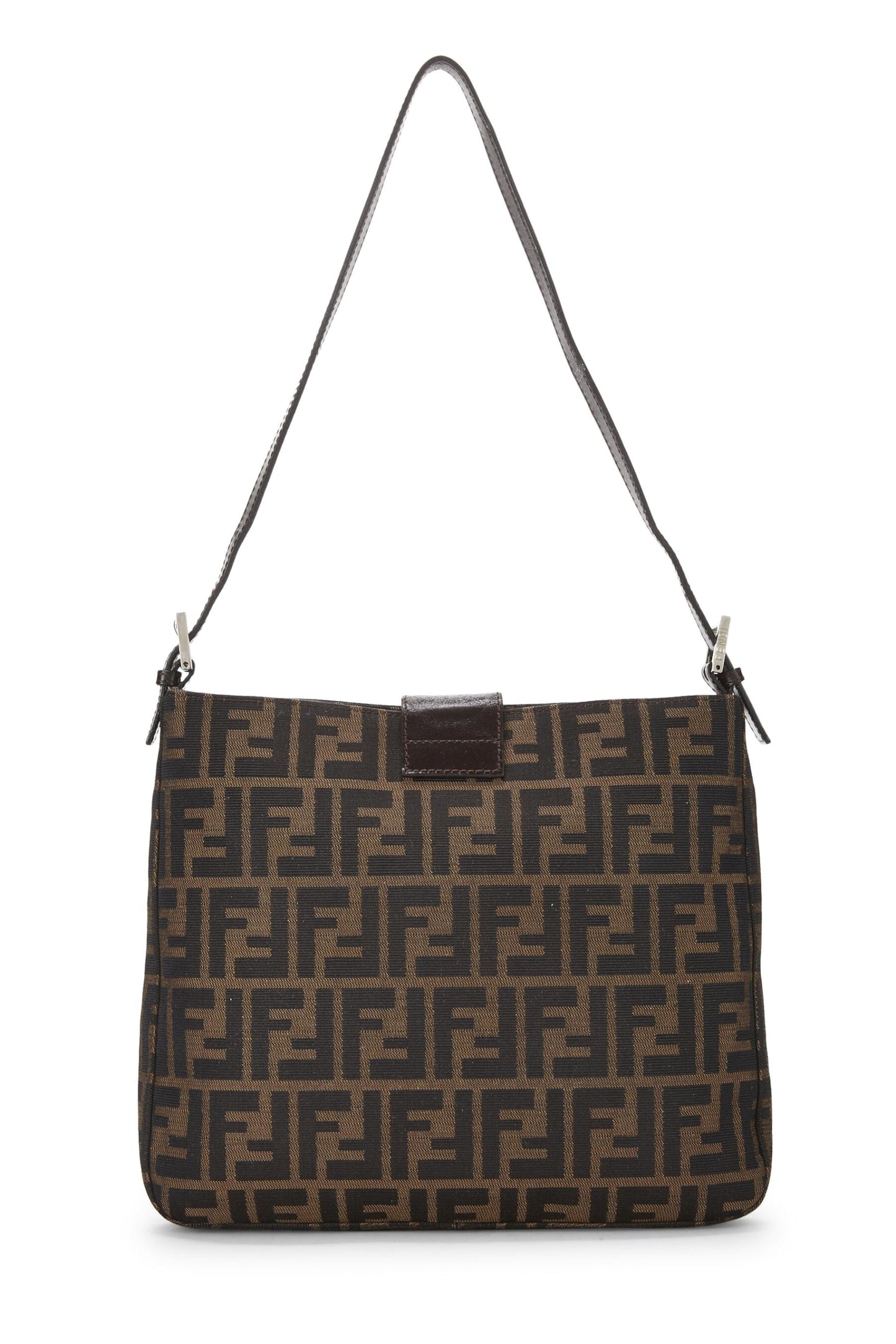 Fendi,  Brown Zucca Canvas Shoulder Bag, Brown