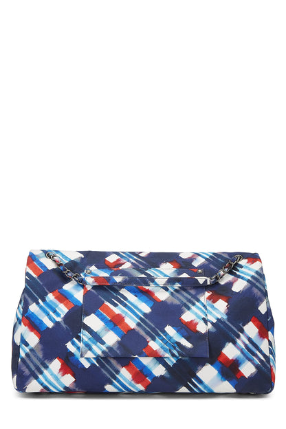 Chanel,  Multicolor Plaid Canvas Airplane Flap Bag XXL, Multi