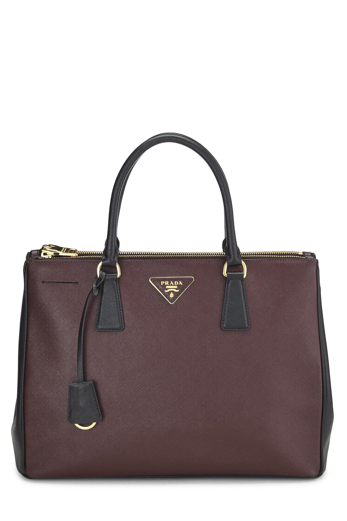 Prada,  Burgundy Saffiano Executive Tote Medium, Multi