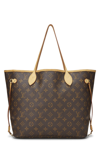 Louis Vuitton,  Monogram Canvas Neverfull MM, Brown