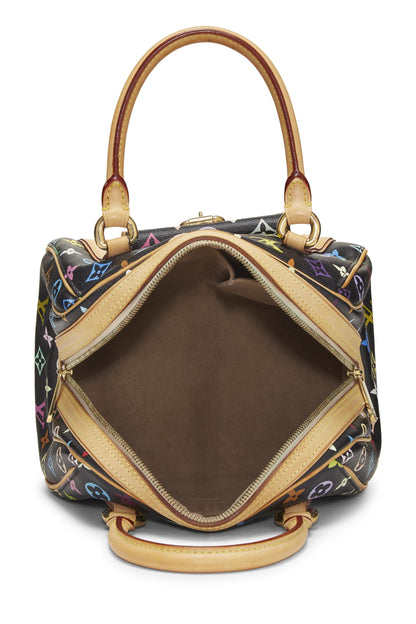 Louis Vuitton,  Takashi Murakami x Louis Vuitton Black Monogram Multicolore Priscilla, Black