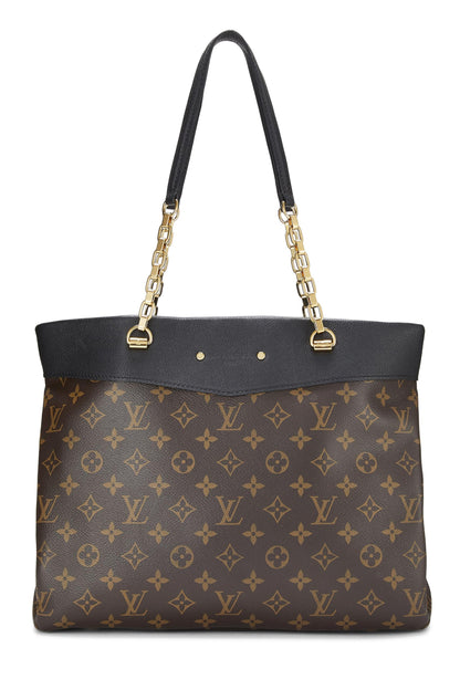 Louis Vuitton,  Black Monogram Canvas Pallas Shopper, Black