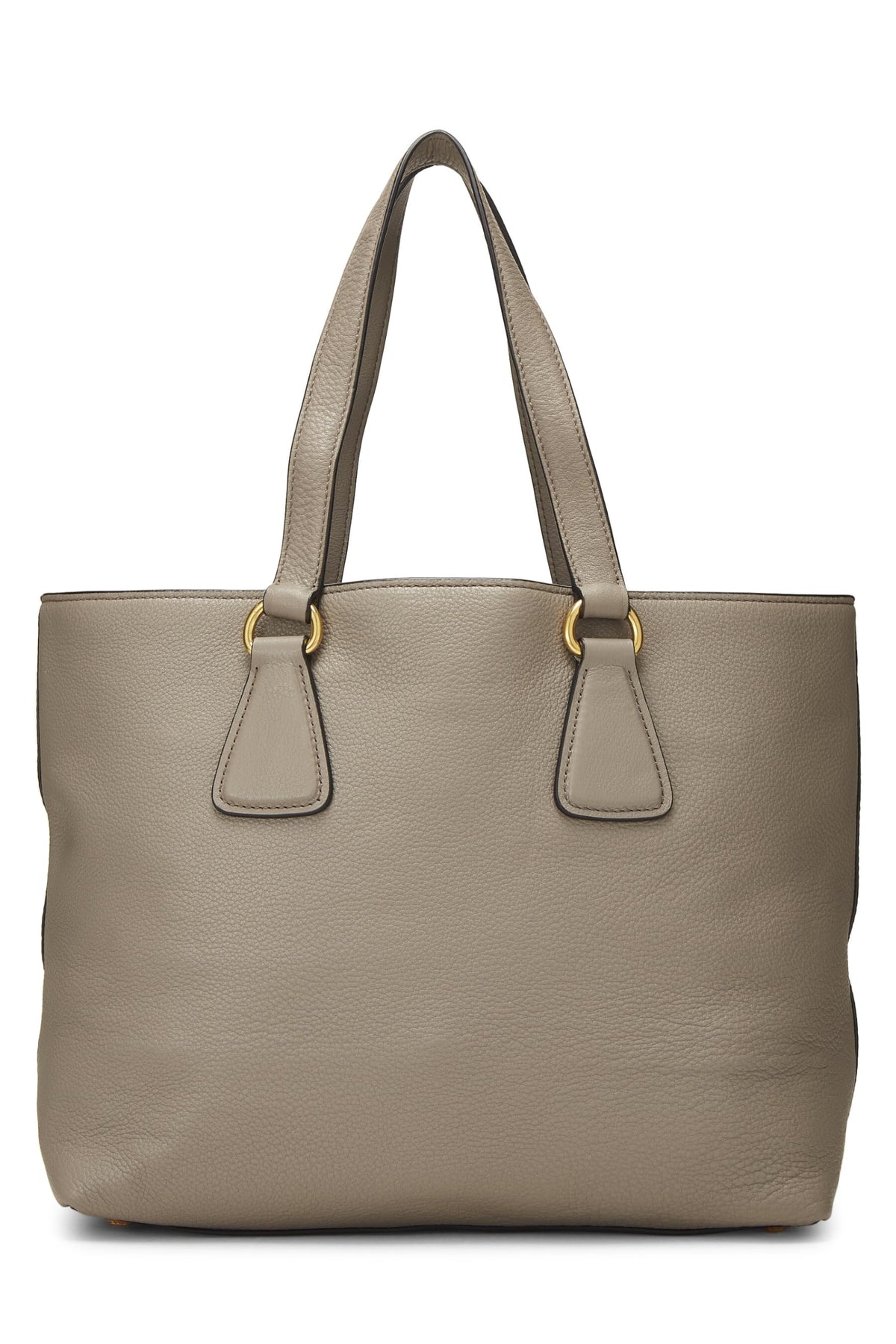 Prada,  Grey Vitello Daino Tote Small, Grey
