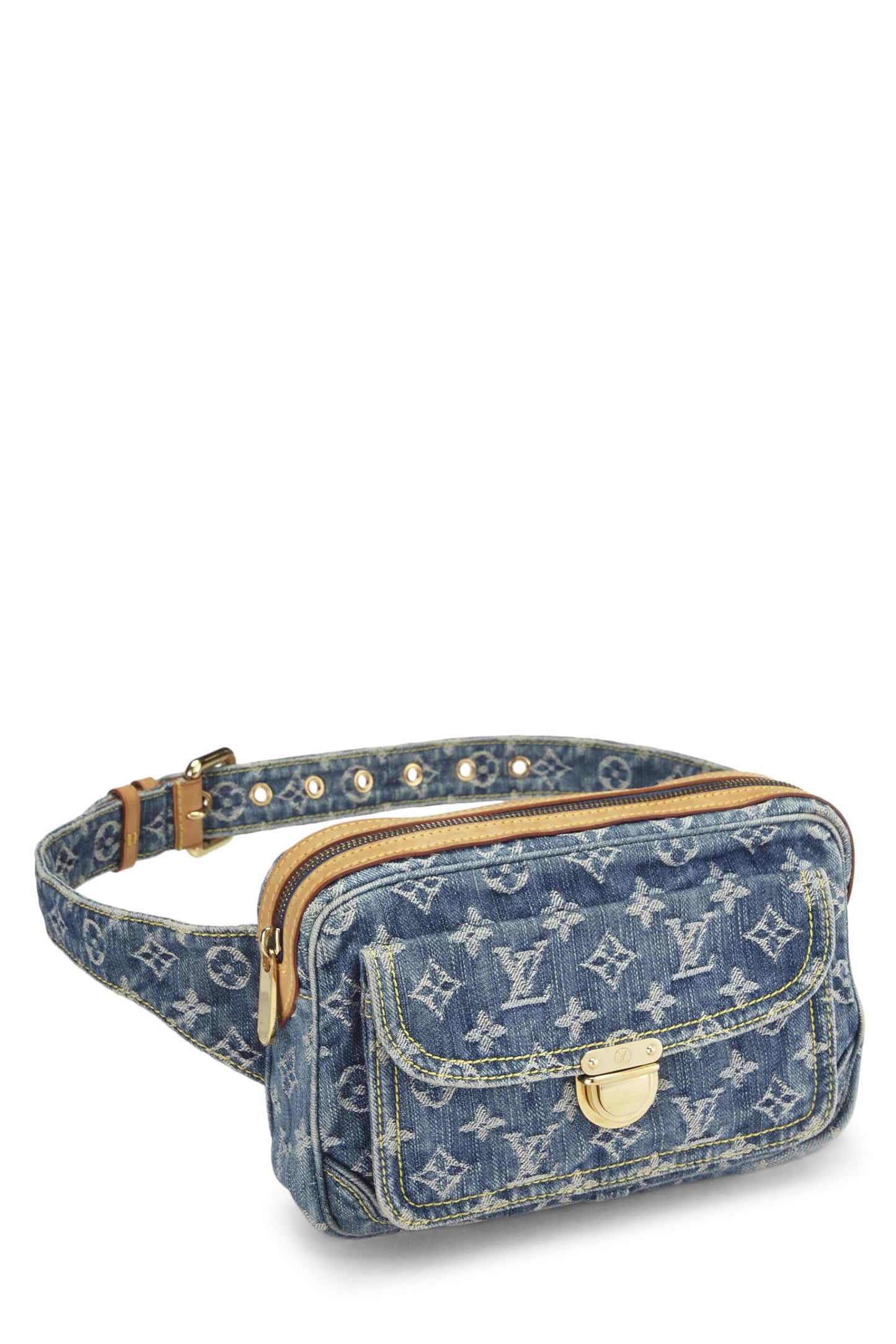 Louis Vuitton,  Monogram Denim Bumbag, Blue