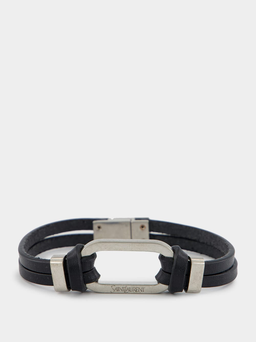 Oval Ring Bracelet in Black and Oxidized Nickel