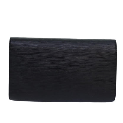 LOUIS VUITTON Epi Chaillot Clutch Bag Black M52542 LV Auth 82070