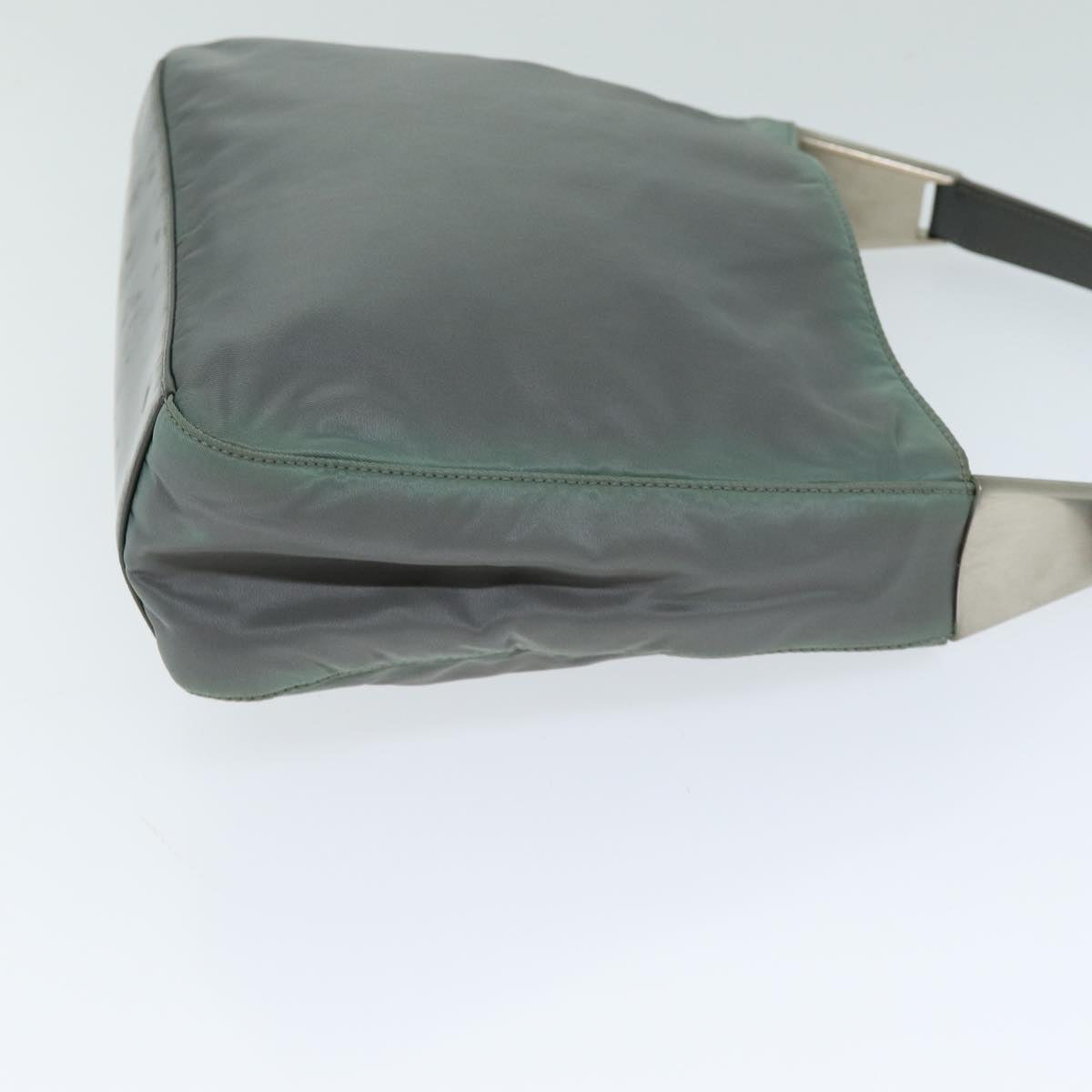 PRADA Shoulder Bag Nylon Gray Auth 82166