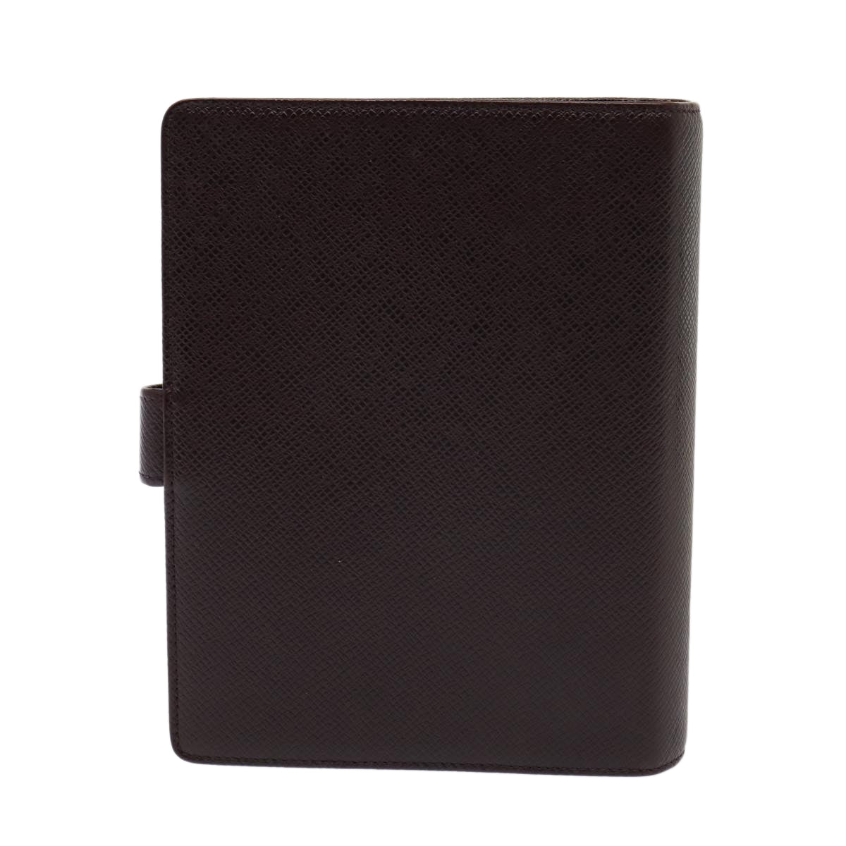 LOUIS VUITTON Taiga Leather Agenda MM Day Planner Cover Acajou R20416 Auth 82186