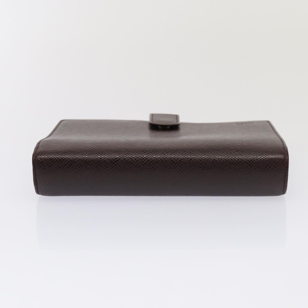 LOUIS VUITTON Taiga Leather Agenda MM Day Planner Cover Acajou R20416 Auth 82186