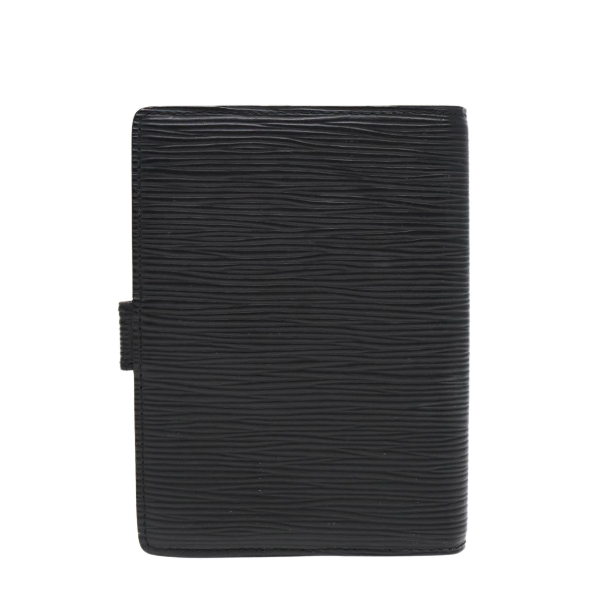 LOUIS VUITTON Epi Agenda PM Day Planner Cover Black R20052 LV Auth 82200