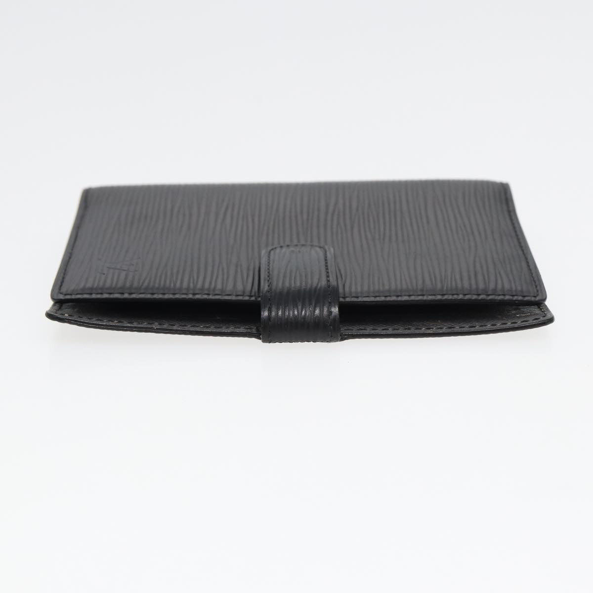 LOUIS VUITTON Epi Agenda PM Day Planner Cover Black R20052 LV Auth 82200