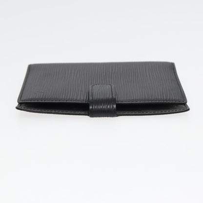 LOUIS VUITTON Epi Agenda PM Day Planner Cover Black R20052 LV Auth 82200