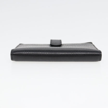LOUIS VUITTON Epi Agenda PM Day Planner Cover Black R20052 LV Auth 82200