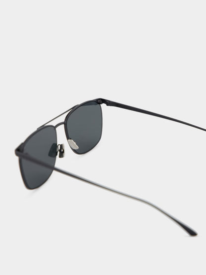 Black Vincent Metal Sunglasses