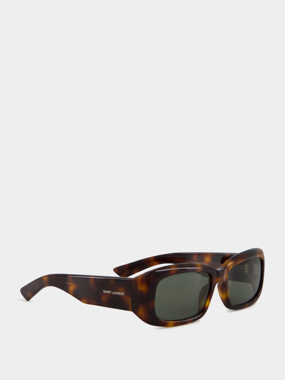 Medium Havana and Grey Rectangular Sunglasses
