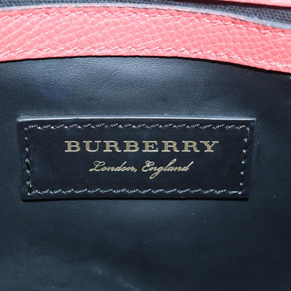BURBERRY Shoulder Bag Graffiti Leather Red Blue Auth 82250A