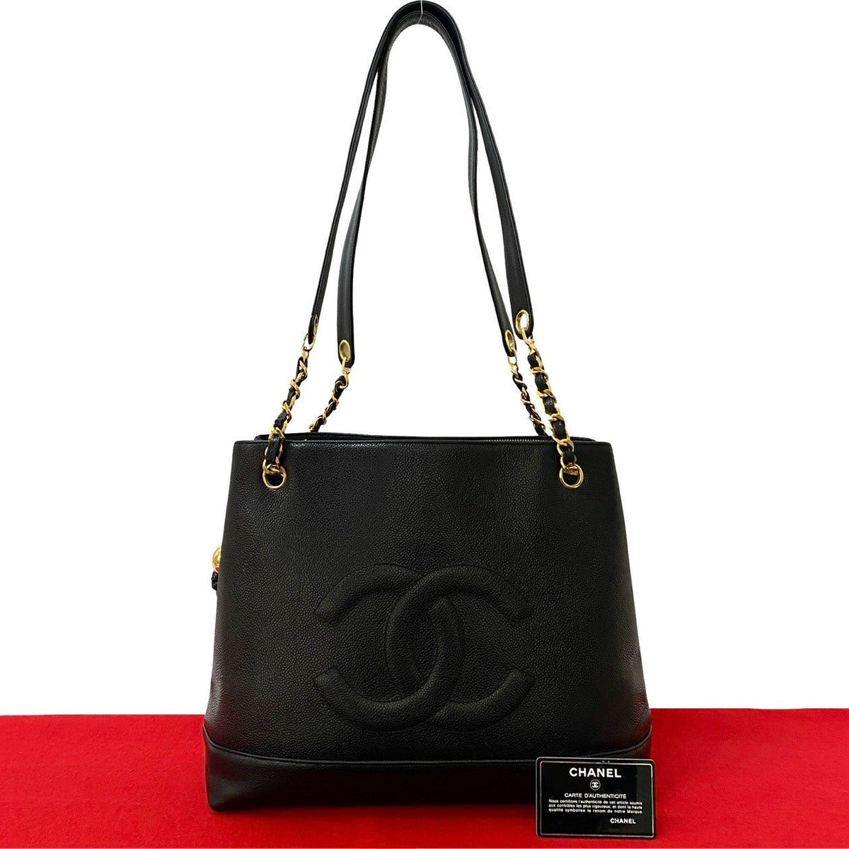 Chanel Coco Mark Caviar Skin 2way Bag