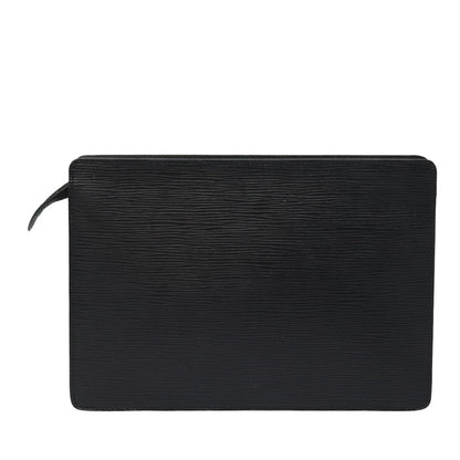 LOUIS VUITTON Epi Pochette Homme Clutch Bag Black Noir M52522 LV Auth 82431