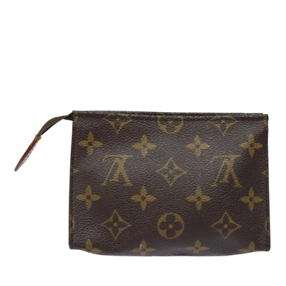 LOUIS VUITTON Monogram Poche Toilette 15 Pouch M47546 LV Auth 82470