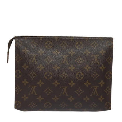 LOUIS VUITTON Monogram Poche Toilette 26 Pouch M47542 LV Auth 82475