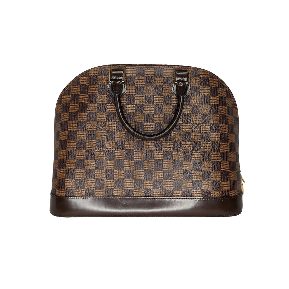 Louis Vuitton Damier Ebene Alma MM Handbag Satchel