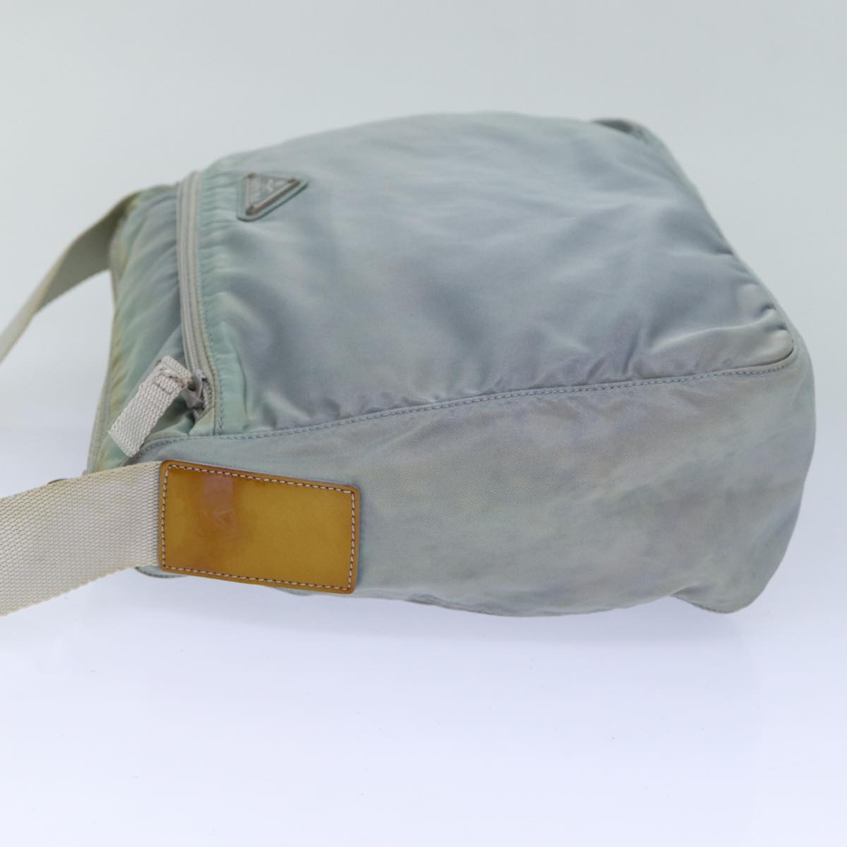 PRADA Shoulder Bag Nylon Light Blue Auth 82563