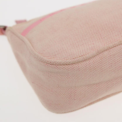 PRADA Sports Accessory Pouch Canvas Pink Auth 82573