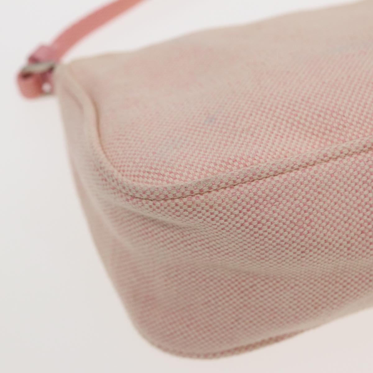 PRADA Sports Accessory Pouch Canvas Pink Auth 82573