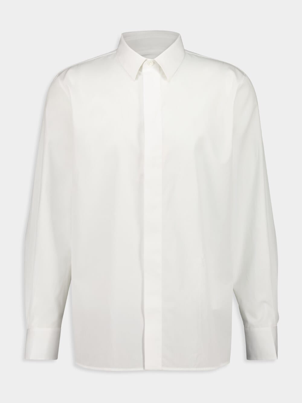 Cassandre Shirt in Blanc Cotton Poplin