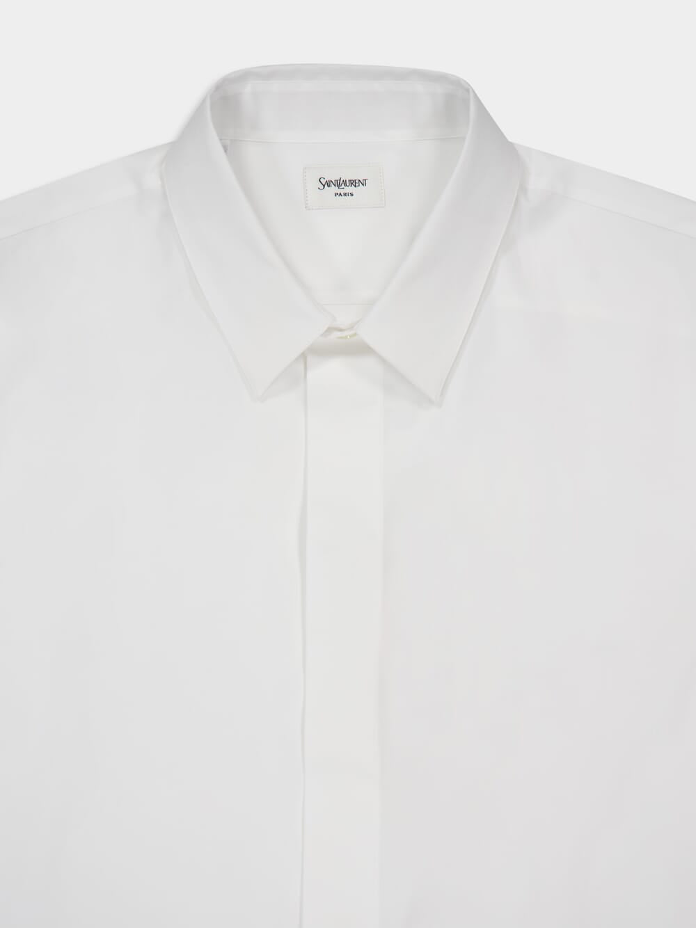 Cassandre Shirt in Blanc Cotton Poplin