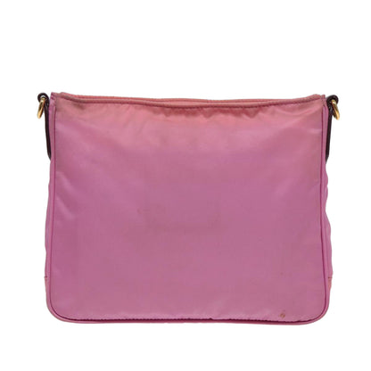 PRADA Shoulder Bag Nylon Pink Auth 82693