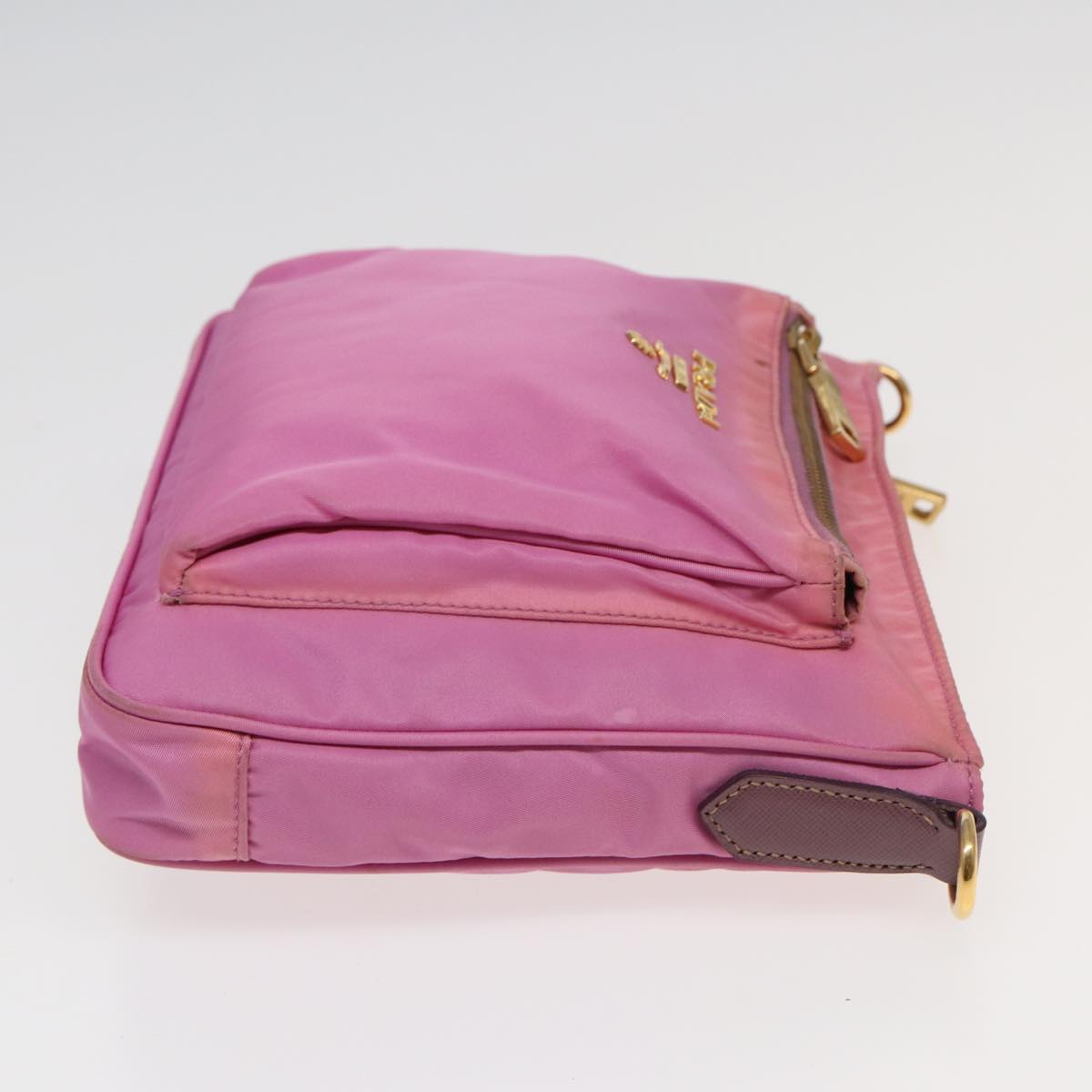 PRADA Shoulder Bag Nylon Pink Auth 82693