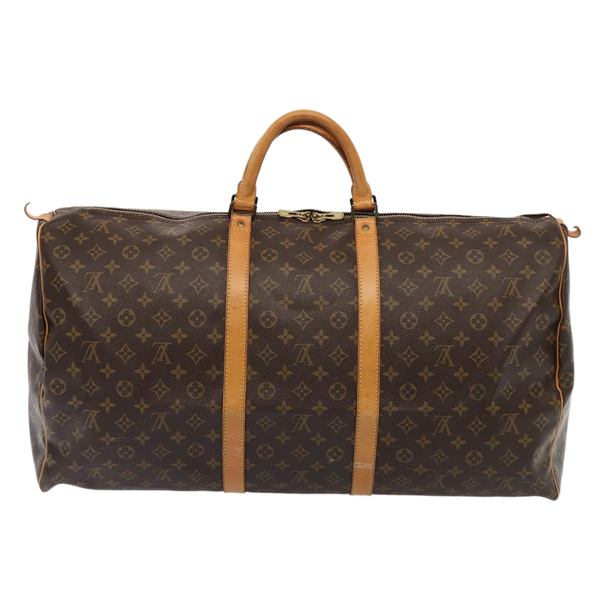 LOUIS VUITTON Monogram Keepall 60 Boston Bag M41422 LV Auth 82726