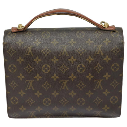 LOUIS VUITTON Monogram Monceau 28 Hand Bag 2way M51185 LV Auth 82844