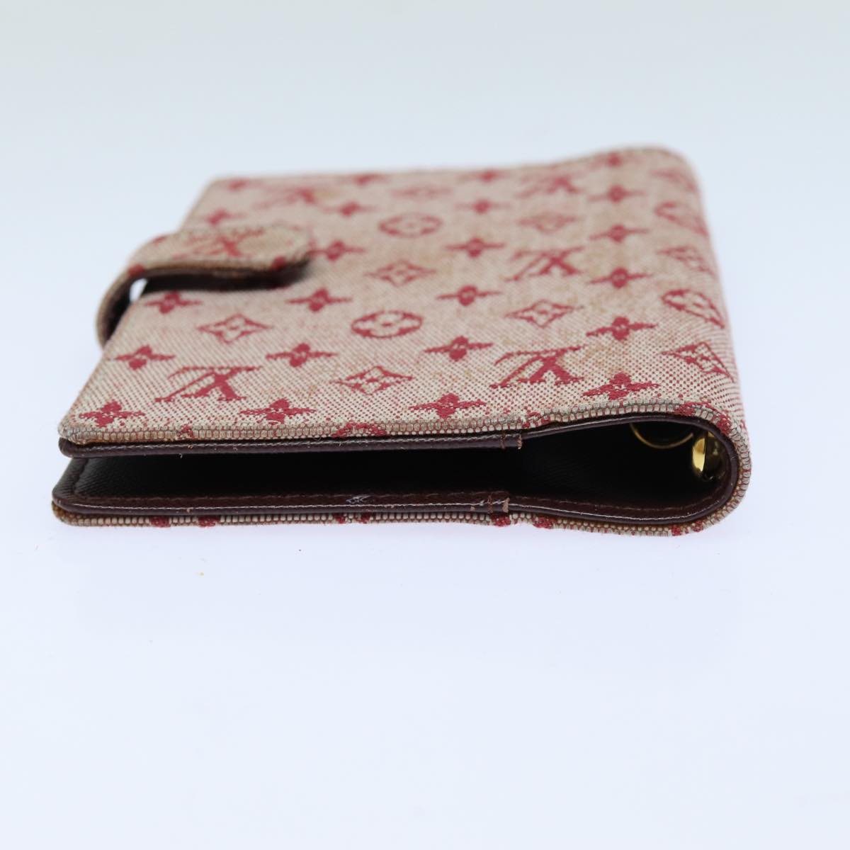 LOUIS VUITTON Monogram Mini Agenda PM Day Planner Cover Red R20912 LV Auth 82855