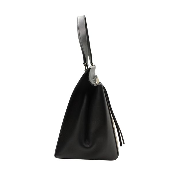 Celine Python & Black Leather Edge Shoulder Bag