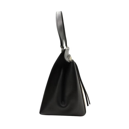 Celine Python & Black Leather Edge Shoulder Bag