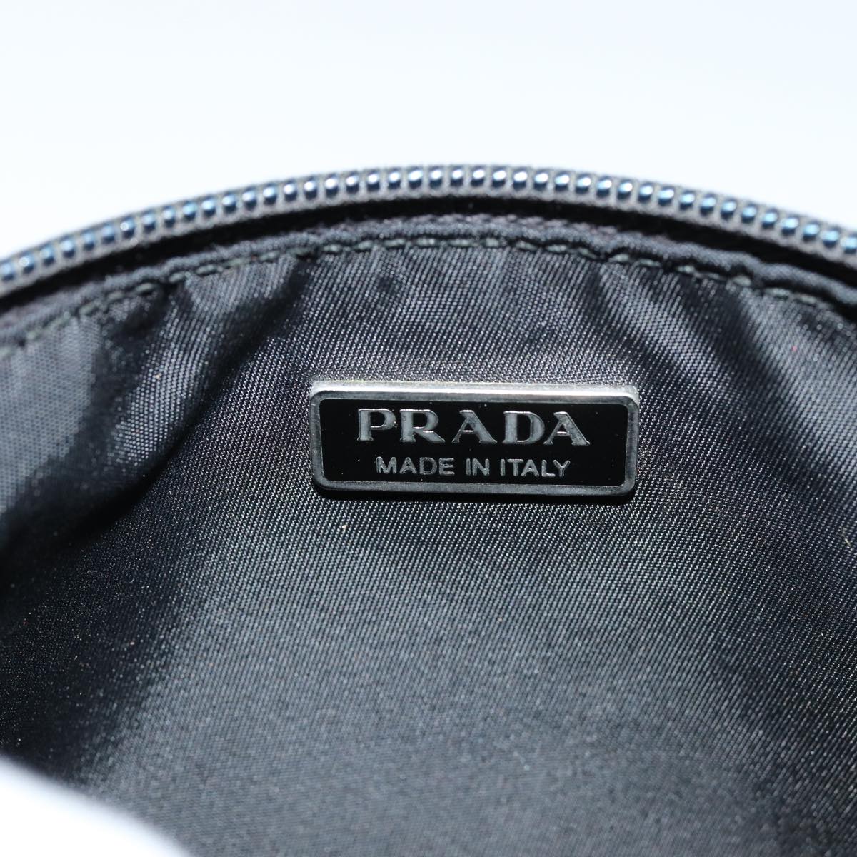 PRADA Accessory Pouch Nylon Black Auth 82863