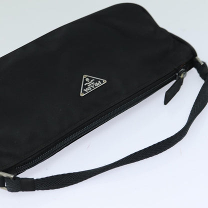 PRADA Accessory Pouch Nylon Black Auth 82863