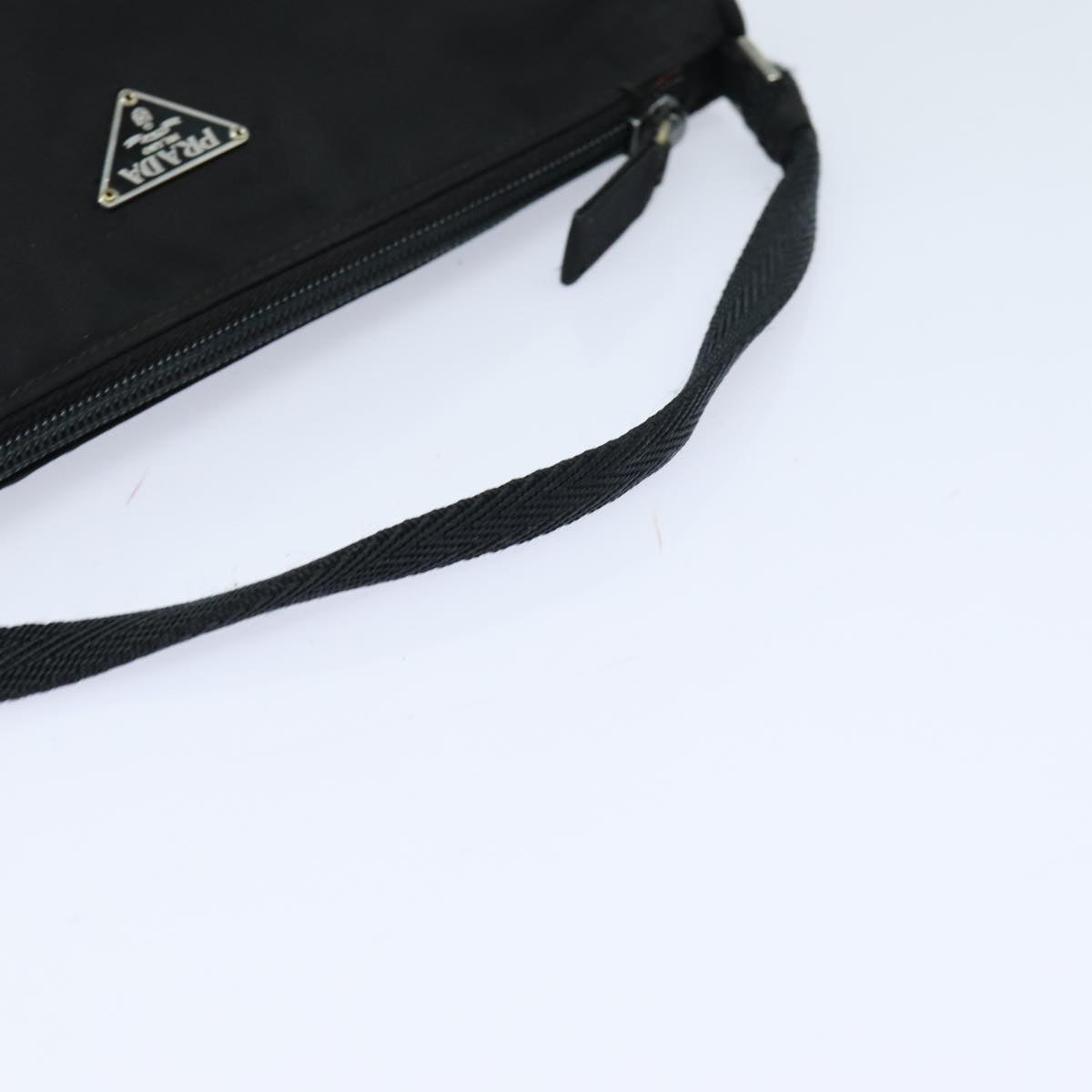 PRADA Accessory Pouch Nylon Black Auth 82863