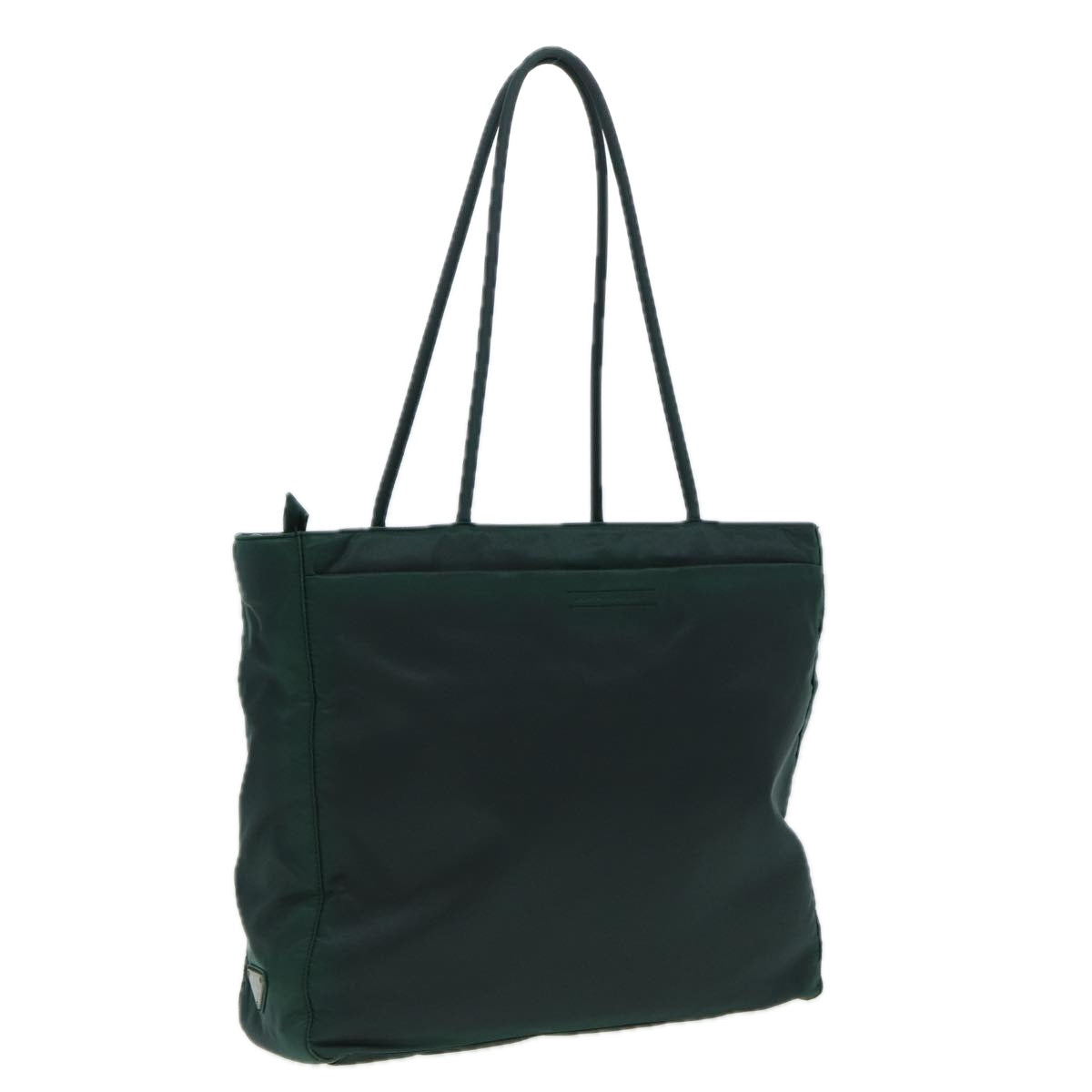 PRADA Tote Bag Nylon Green Auth 82880