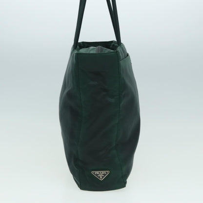 PRADA Tote Bag Nylon Green Auth 82880