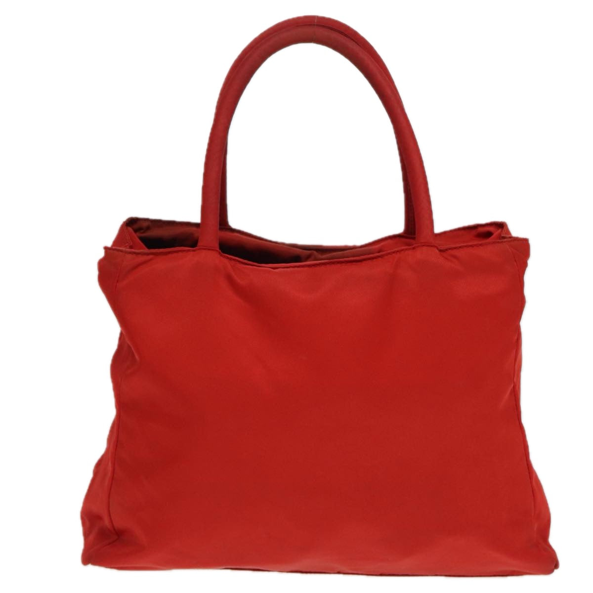 PRADA Tote Bag Nylon Red Auth 82883