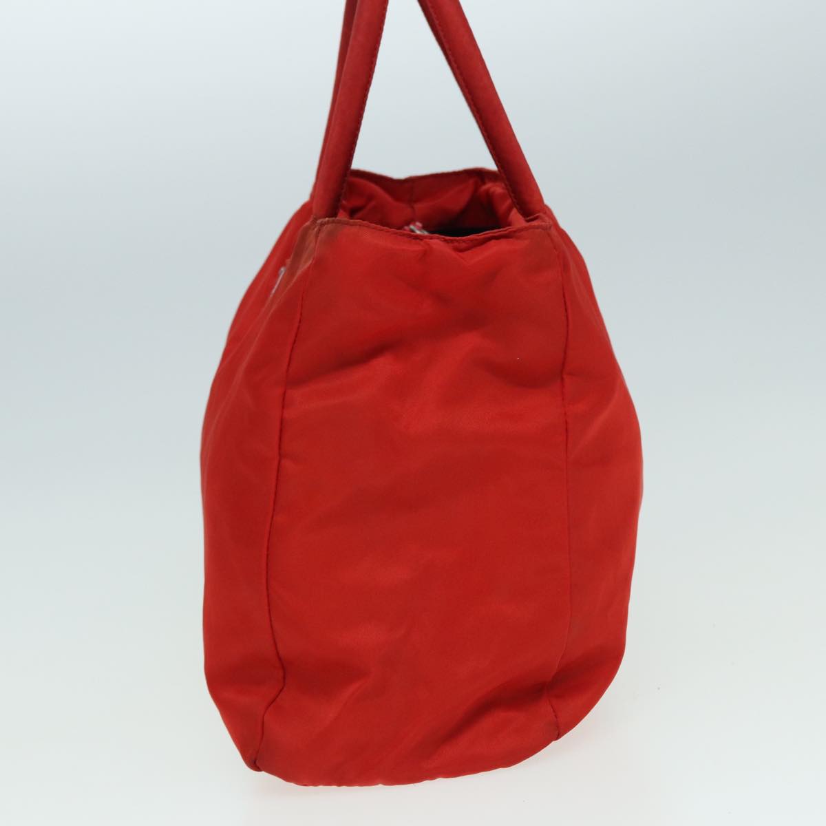 PRADA Tote Bag Nylon Red Auth 82883