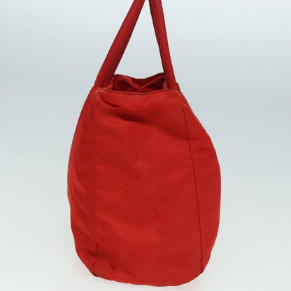 PRADA Tote Bag Nylon Red Auth 82883