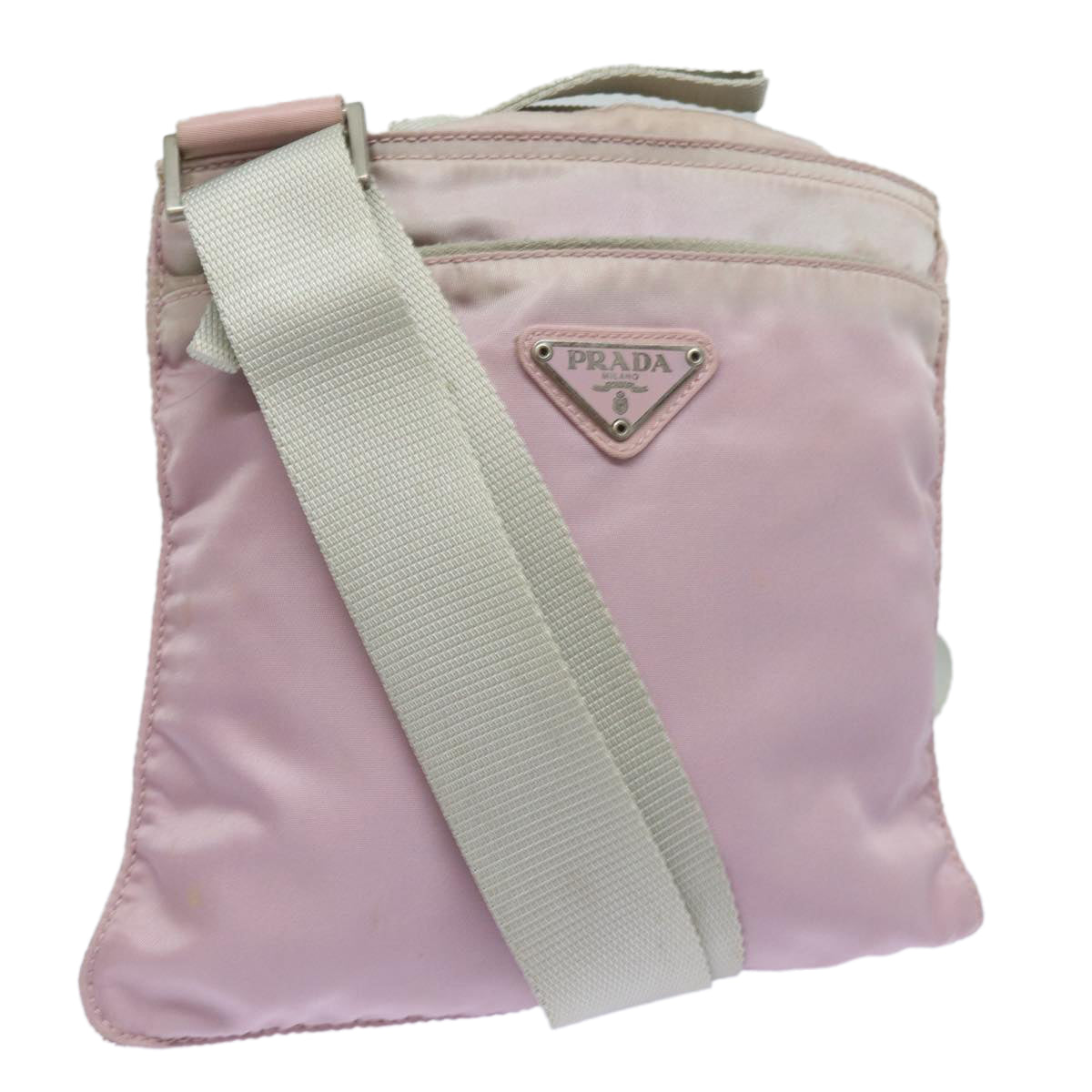 PRADA Shoulder Bag Nylon Pink Auth 82886