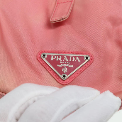 PRADA Hand Bag Nylon Pink Auth 82909